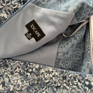 Formal blue sequin gown